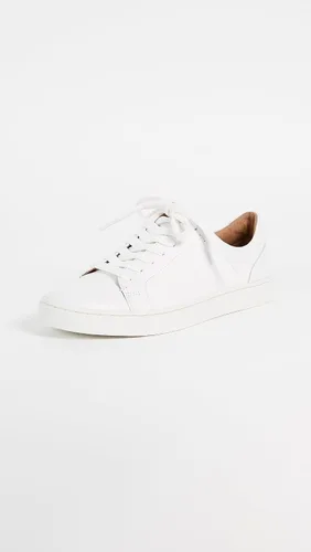 Vista 2 de Frye Ivy Tenis de encaje bajo para mujer, hechos de cuero italiano suave y vintage con plantilla moldeada extraíble, forro de cuero y suelas de goma