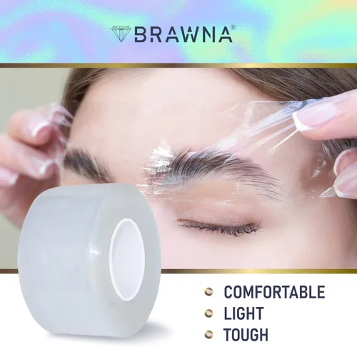 Vista 4 de Película conservadora superior de 1300 pies [1,312.3 ft] - Envoltura de microblading para rubor labial, kit de tinte de laminación de cejas