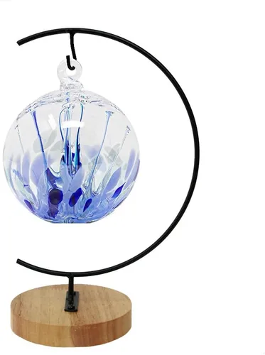 Vista 10 de Soporte para adornos con colgador de hierro para colgar globos de cristal navideños (Forma de corazón grande 1 pieza)