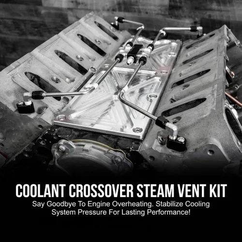 Vista 2 de LS - Kit de ventilación de vapor cruzado de refrigerante con tubo cruzado de refrigerante, kit completo de puerto de vapor LS compatible con motores