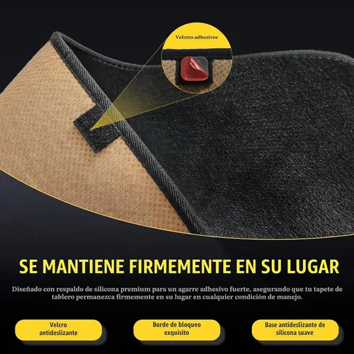 Vista 7 de TUCAREST Funda para salpicadero Compatible con Toyota Corolla 20-24/19 Corolla SE XSE 4 puertas Hatchback alfombrilla antideslizante para Franela