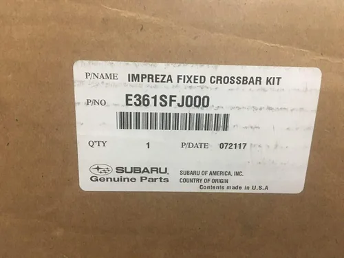 Vista 2 de Subaru 2012-2016 Kit de barras de techo fijas Subaru Impreza E361SFJ001 Original de fábrica