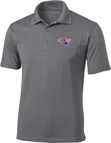 Vista 69 de Polo atlético de micro piqué NCAA para hombre Prime con cuello propio