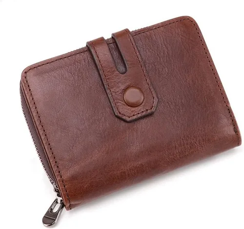 Vista 3 de TAUFE Men's Wallets, Men's Wallet Short Clutch Multifunctional Leather Wallet Expanding Card Holder Coin Purse