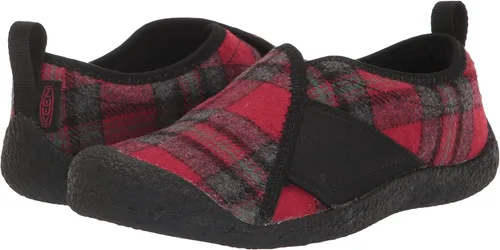 Vista 7 de KEEN Pantuflas casuales Howser Wrap para mujer, negro, rojo, cuadros (Red PlaidBlack)