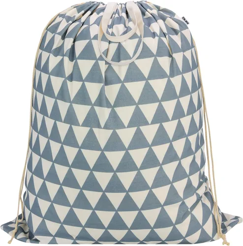 Vista 5 de Bolsa de lona para lavandería con asas y cordón 30 pulgadas de ancho x 35 Bolsa de almacenamiento de lona gruesa, grande, resistente, lavable