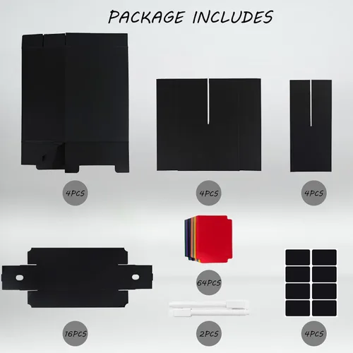 Vista 3 de 4 juegos de cajas de almacenamiento de tarjetas coleccionables, incluye 16-750 cajas CT y 64 divisores, más de 12000 tarjetas coleccionables