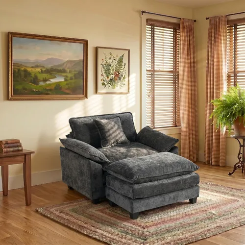 Vista 85 de Sofá modular modular de felpilla beige de 78 pulgadas para sala de estar, sofá modular de felpilla beige para sala de estar, sofás para sala