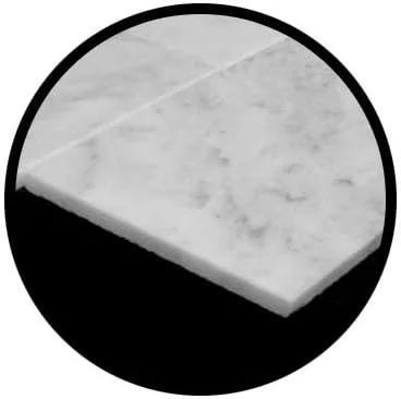 Vista 3 de Mármol Italiano Blanco Bianco 4x12 Azulejo Afilado