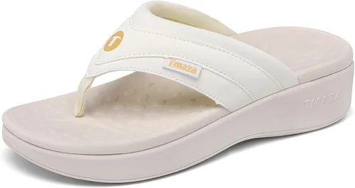 Vista 10 de Orthopedic Arch Support Flip Flops for Women Adjustable Strap Double Layer Comfort Sandals Plantar Fasciitis Heel Pain Relief Orthopedic Beach
