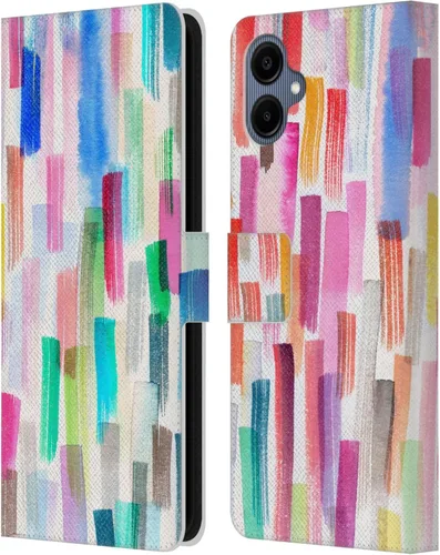 Vista 60 de Head Case Designs Officially Licensed Ninola Brushstrokes Multi Colorful Leather Wallet Case Compatible with Samsung Galaxy A07 4G