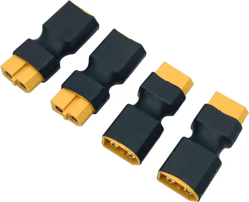 Vista 6 de Paquete de 4 conectores XT60 hembra a hembra sin adaptador de cable, adaptador de conector XT60 para RC FPV Car Plane Drone LiPo batería