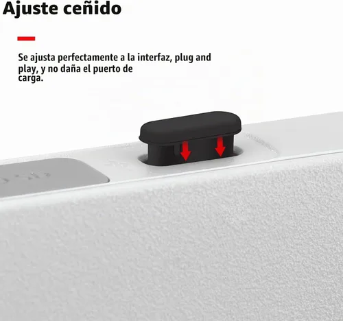 Vista 2 de Tapón antipolvo para DJI Mini 3 Pro RC-N1 Control remoto Puertos de carga Cubierta protectora 4 unids Tipo C Cubierta de polvo de silicona Mini 3