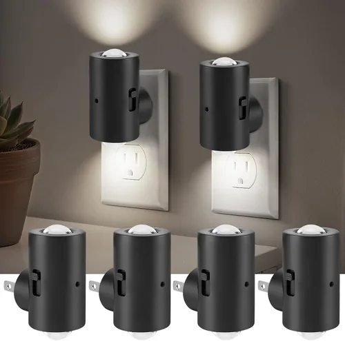 Vista 9 de TSEXES Paquete de 2 luces LED nocturnas enchufables a la pared, temperatura de color ajustable de 3000 K/4000 K/5000 K, control táctil, luz nocturna