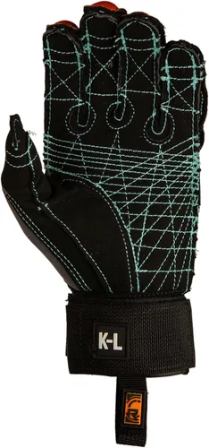 Vista 3 de Radar Kid's Total Awesomeness Water Sports Gloves - Amara Grip Palm, PowerPull Closure, Pre-Curved Fingers, Convertible Fingerless Design, Aqua