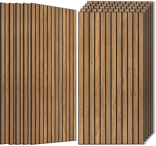Vista 35 de Paquete de 4 paneles acústicos absorbentes de sonido, 47.2"x23.6" (47.2 x 23.6 pulgadas) paneles de amortiguación de sonido, paneles decorativos