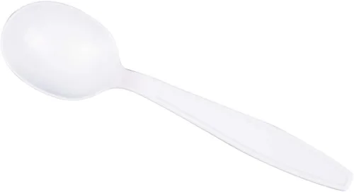 Vista 8 de Karat U3532W - Cuchara de sopa desechable de 5.6 pulgadas de poliéster, pesada, color blanco (paquete de 1000) PP Material, Sanitary Handling