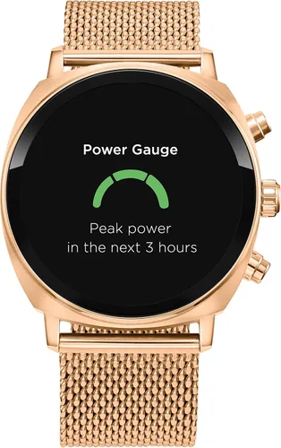 Vista 8 de Citizen CZ Smart PQ2 - Reloj inteligente unisex de 1.614 in con aplicación YouQ con IBM Watson® AI y NASA Research, Wear OS por Google, recursos Oro