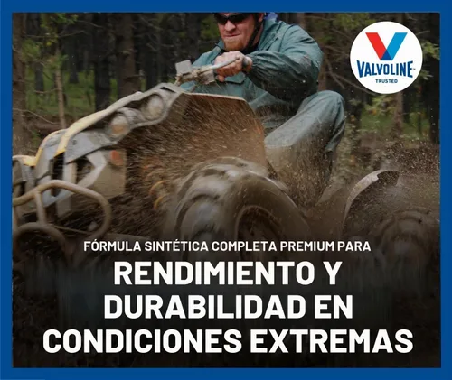 Vista 6 de Valvoline Aceite de motor sintético completo Powersport de 4 tiempos, 1 cuarto de galón