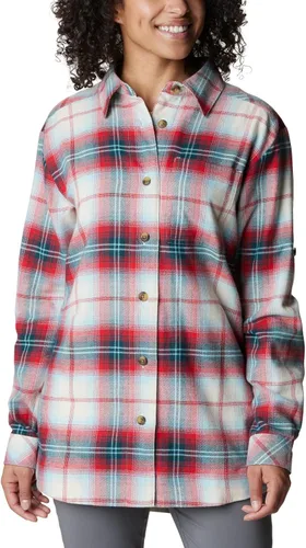 Vista 12 de Columbia Camisa de franela Holly Hideaway para mujer Tartán de búfalo de tiza