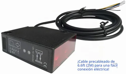 Vista 8 de IP67 Impermeable Universal 10-30VDC Seguridad Retro-Reflectante Sensor de haz fotoeléctrico para abridor de puerta de 12 V CC y 24 VCC, sensor