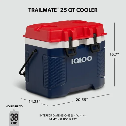Vista 2 de Igloo Trailmate Cooler Cofre de hielo con carcasa dura aislada