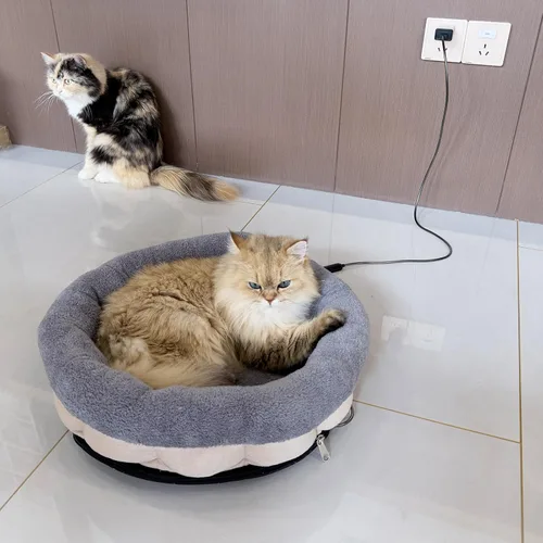 Vista 8 de 5V Heated Pet Bed with Adapter, Dual-Sensor Safety, Cat & Dog, 20