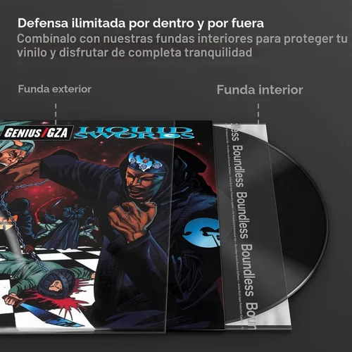 Vista 7 de Boundless Audio Fundas para discos de vinilo - 50 fundas exteriores premium para discos de vinilo - 32,39 cm x 32,39 cm, resistentes, de 3 mil
