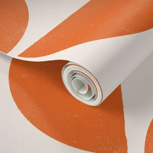 Vista 2 de Despegar y pegar papel tapiz Muestras - Mod Shapes Retro Geométrico Gran Escala Bold MCM Minimalismo Papel pintado personalizado extraíble por