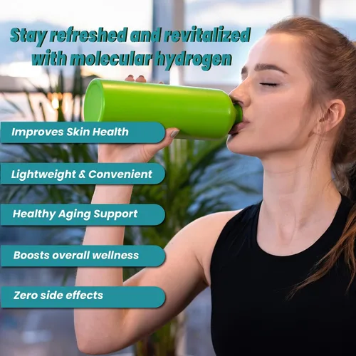 Vista 8 de H2 Tabletas de agua de hidrógeno molecular con magnesio antioxidante tableta de agua potable apoya la salud celular, combate el estrés