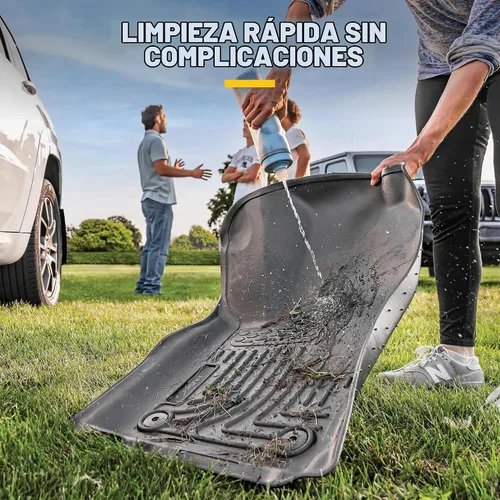 Vista 5 de Husky Liners Weatherbeater Alfombrillas para piso Compatible con Chevrolet Silverado y GMC Sierra 1500 2014-2019, 2019 LD; Silverado/Sierra Negro