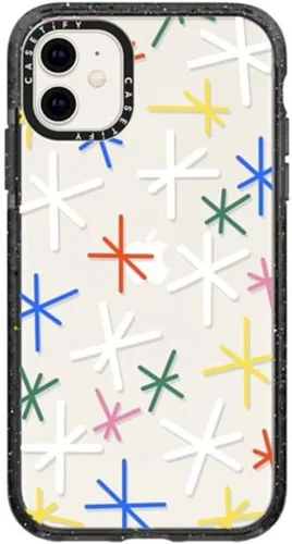 Vista 156 de Funda Impact de CASETiFY para iPhone 11 - Tiempo A Solas de Esther Kim - Negro Claro