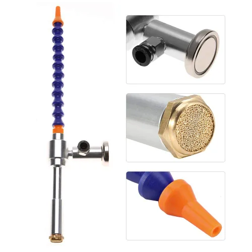 Vista 4 de Akozon Pistola de aire frío, pistola de aire frío Vortex de 5.118 in, máquina de flujo de aire de enfriamiento en seco con tubo flexible