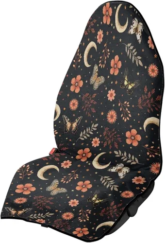 Vista 50 de Fundas de Asiento de Coche con Diseño de Sudadera de Girasol y Bandera Estadounidense para Coche, Camión, SUVs, Protector de Asiento Impermeable