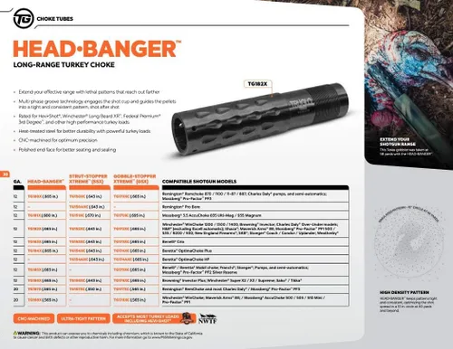 Vista 7 de Truglo Gobble Stopper Xtreme ChokeTube for Turkey Hunting Gana 12GA