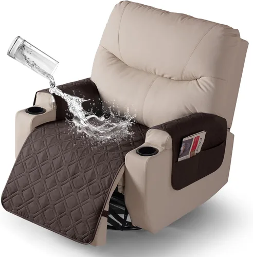 Vista 7 de VANSOFY - Fundas de asiento 100% impermeables para sillas reclinables, color azul, 22 pulgadas Azuree