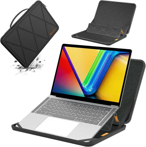 Vista 14 de Smatree MS75T Hard EVA Case with Stand for 15.3 inch Lenovo Yoga Slim 7i MS - Negro