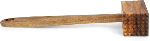 Vista 8 de Ironwood Gourmet Ablandador de carne de madera de acacia, 11.5 pulgadas, marrón