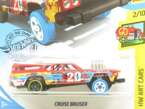 Vista 2 de Hot Wheels 2020 Hw Art Cars Crucero Bruiser, Rojo 66/250