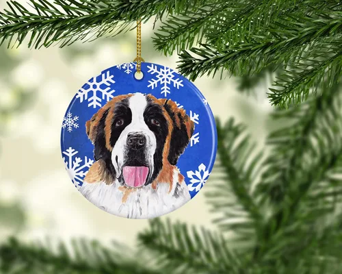 Vista 57 de Caroline's Treasures Cavalier Spaniel - Adorno de cerámica para colgar en el árbol de Navidad, para el hogar, Navidad, fiestas, regalo, 3 pulgadas