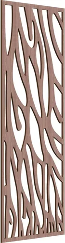 Vista 154 de 9 3/8"W x 24 3/8"H x 1/4"T Bristol Decorativos Paneles de Pared de Madera Calado, Cereza