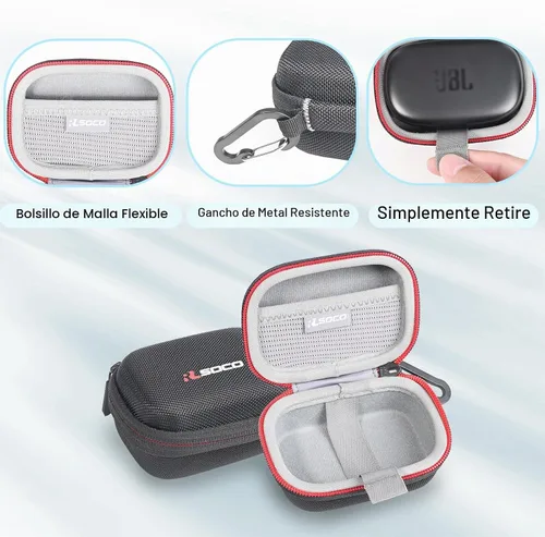 Vista 3 de RLSOCO Funda para JBL Endurance Peak 3 a prueba de polvo y agua (IP68) auriculares activos inalámbricos (sólo funda)