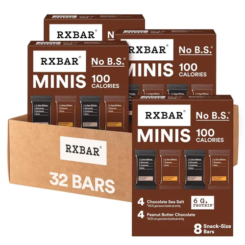 Vista 12 de RXBAR Minis - Barras de proteínas, snack de proteínas, barritas de aperitivos, paquete variado, caja de 7.3 onzas (8 unidades)