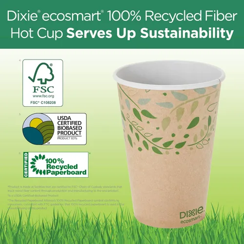 Vista 8 de Dixie PerfecTouch 12 oz. Vaso para café de papel aislante por GP PRO