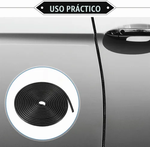 Vista 2 de Protector de Borde de Puerta de Coche, 16.4 pies (5M) Protector de Sello de Borde de Goma en Forma de U Universal para Coche, Camión, ATV, Barco