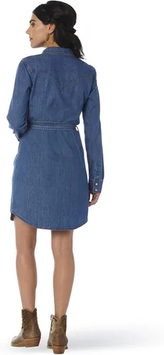 Vista 2 de Vestido de jean Wrangler para mujer con broches