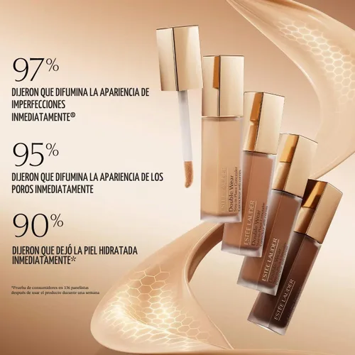 Vista 5 de Estée Lauder Corrector Double Wear Stay-in-Place Impecable de 24 Horas Larga Duración Acabado Mate Suave, Cobertura Media a Completa