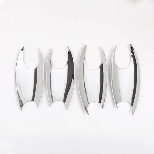 Vista 6 de YIWANG Manija de puerta cromada Insertos Copa ajuste para BMW Serie 5 G30 6 Serie GT 2017-2020 Accesorios