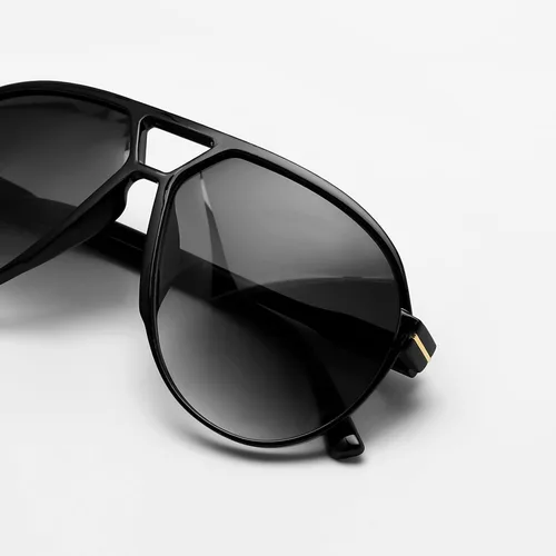 Vista 8 de Lentes de sol estilo aviador retro para mujeres y hombres, de gran tamaño, clásicos de los años 70, vintage, a la moda, sin enredos, cuadrados