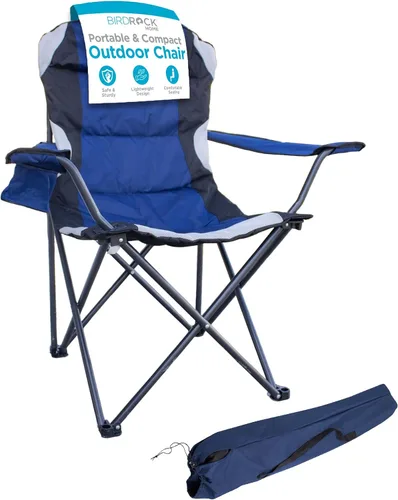 Vista 8 de Internet's Best Silla acolchada plegable para acampar Exterior Verde Deportes Portavasos Cómoda Bolsa de transporte Playa Quad